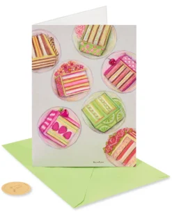 Cake Slices Birthday Greeting Card – Designed by Bella Pilar