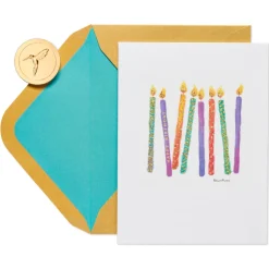 Candles Birthday Greeting Card- Designed by Bella Pilar