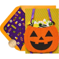 Candy Bucket Halloween Greeting Card