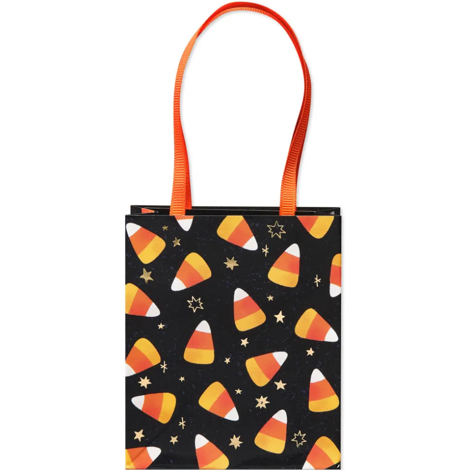 Candy Corn 4″ Small Halloween Party Favor Bag, 6 Bags