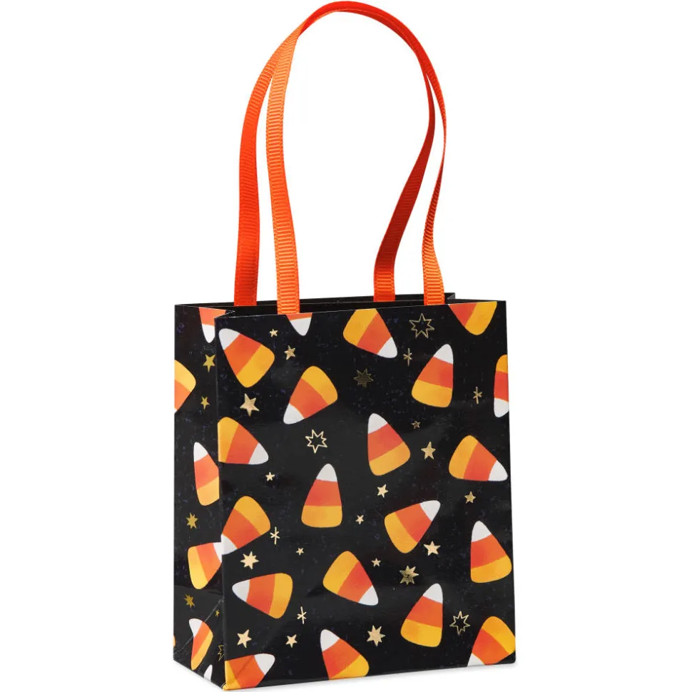 Candy Corn 4″ Small Halloween Party Favor Bag, 6 Bags