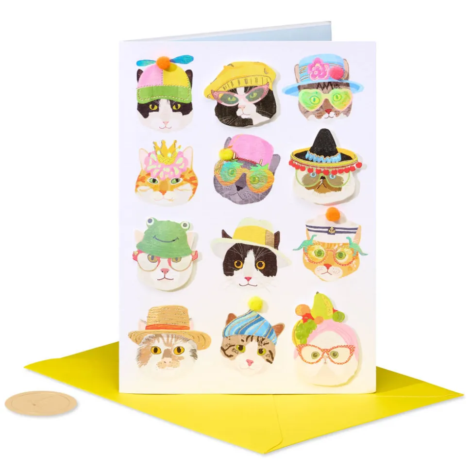 Cats Blank Greeting Card