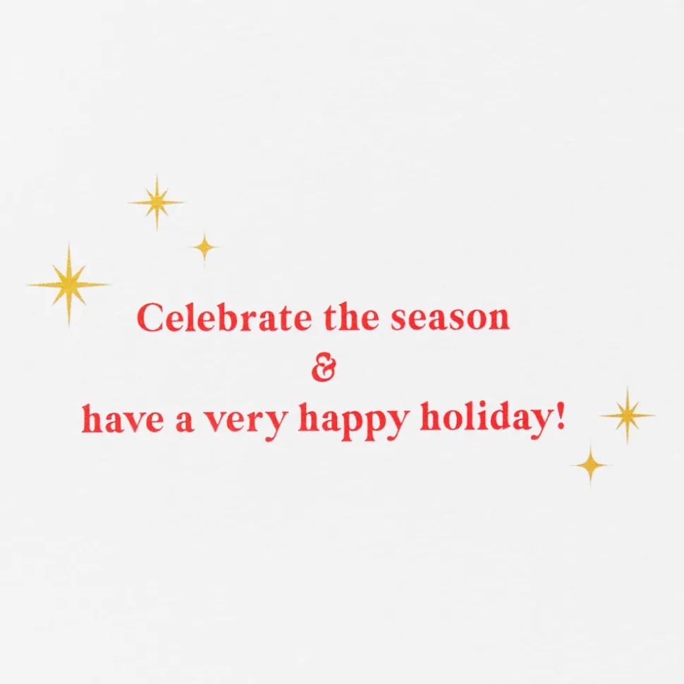 Celebrate The Season Christmas Boxed Cards with Envelopes, 8-Count