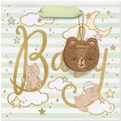 Celestial Baby Bears 8.5″ Medium Gift Bag, 1 Bag