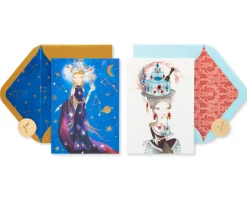 Celestial Birthday Greeting Card Bundle for Her, 2-Count