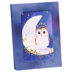 Celestial Owl 14-Count Blank Greeting Cards with Envelopes