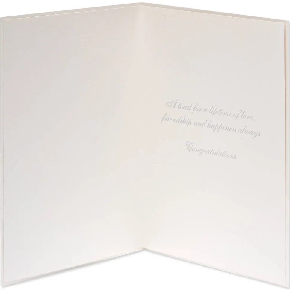 Champagne Flutes Wedding Greeting Card