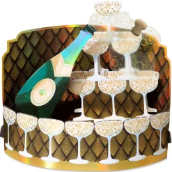 Champagne Toast Blank Pop-Up Greeting Card