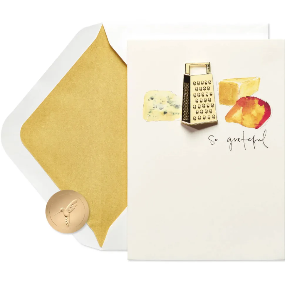 Cheese Grater Blank Thank You Greeting Card