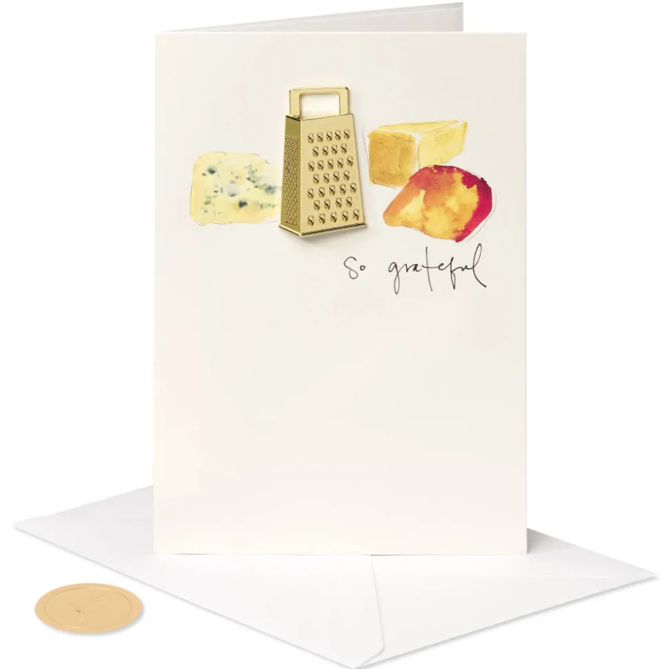 Cheese Grater Blank Thank You Greeting Card