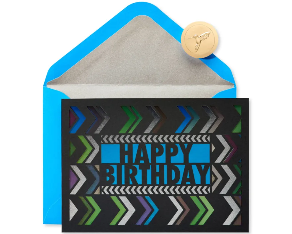 Chevron Birthday Greeting Card