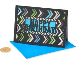 Chevron Birthday Greeting Card