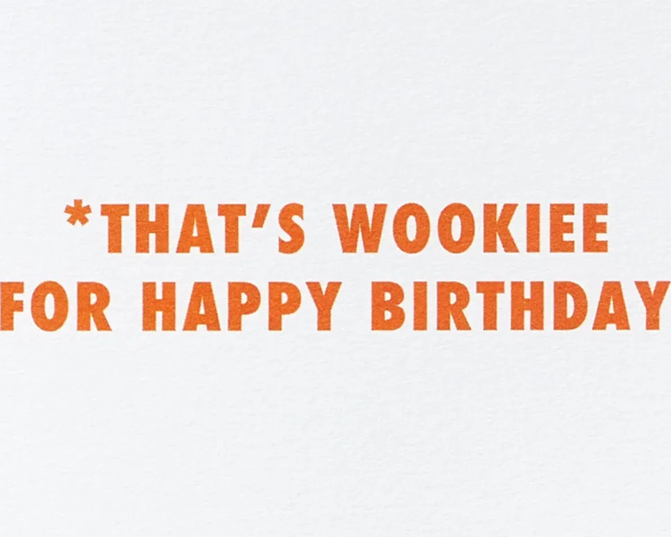 Chewie Birthday Greeting Card