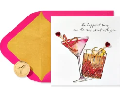 Cocktails Anniversary Greeting Card