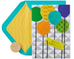 Colorful Balloons Birthday Greeting Card
