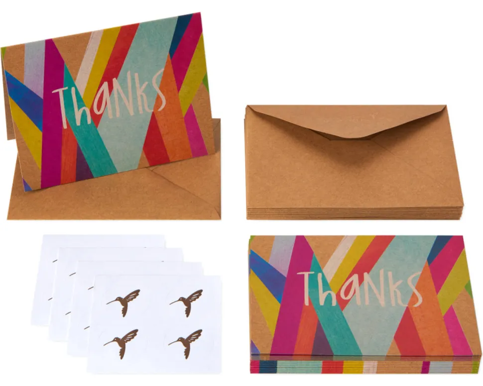 Colorful Geometrics Boxed Cards and Envelopes, 16-Count
