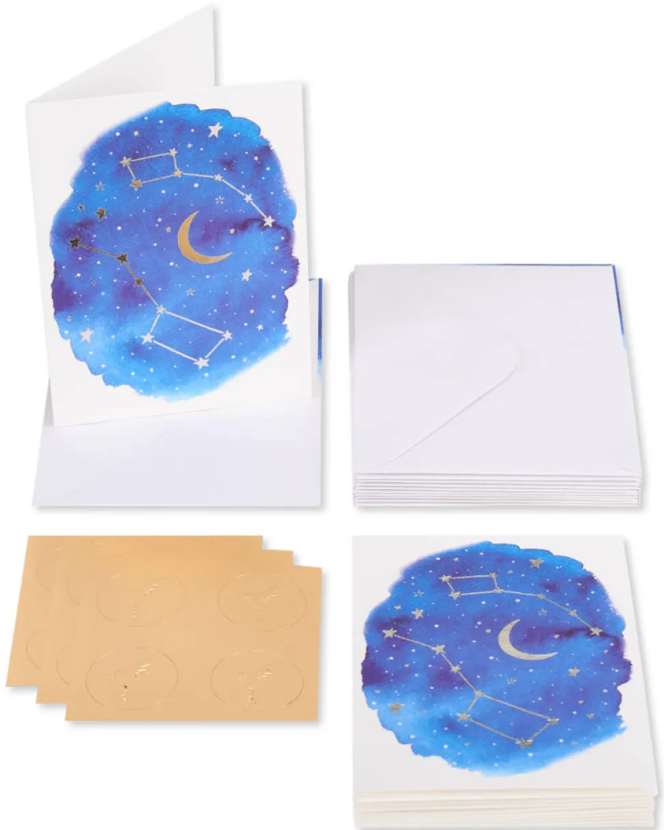 Constellation Blank Note Cards with Envelopes, 14-Count