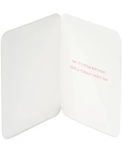 Cotton Candy Cat Birthday Greeting Card