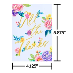 14-Count Blank Thank You Greeting Cards with Envelopes- Designed by Julie Marriott