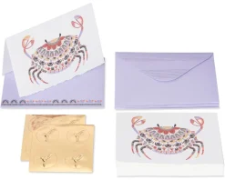 Crab Boxed Cards and Envelopes, 8-Count