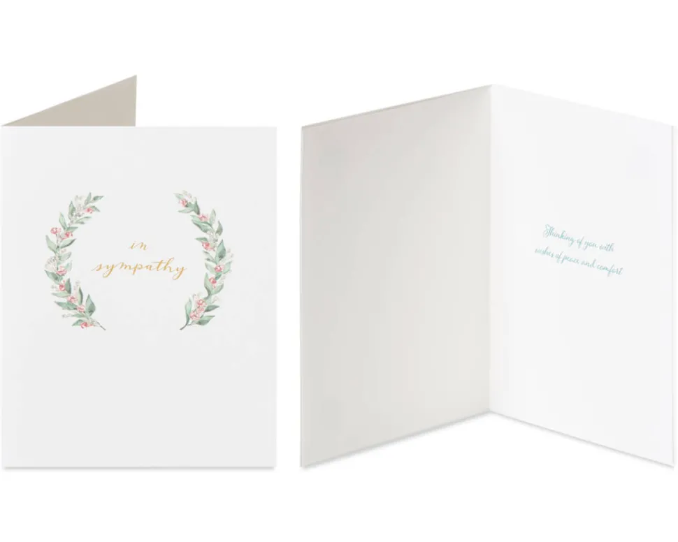 Crocus and Peace Sympathy Greeting Card Bundle, 2-Count