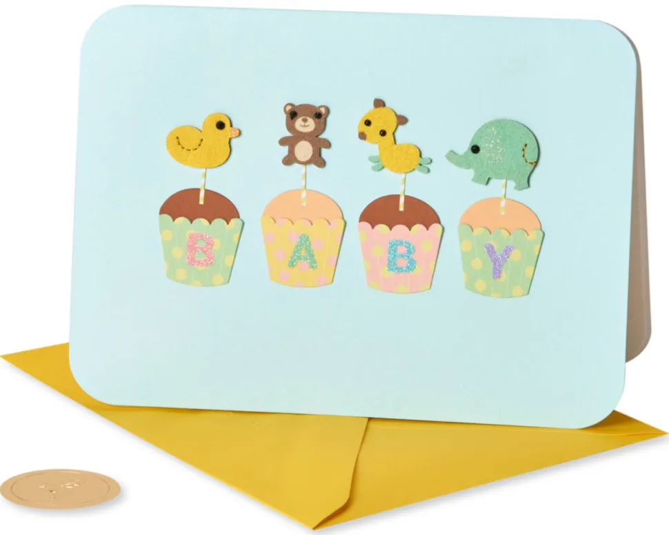 Cupcakes New Baby Greeting Card