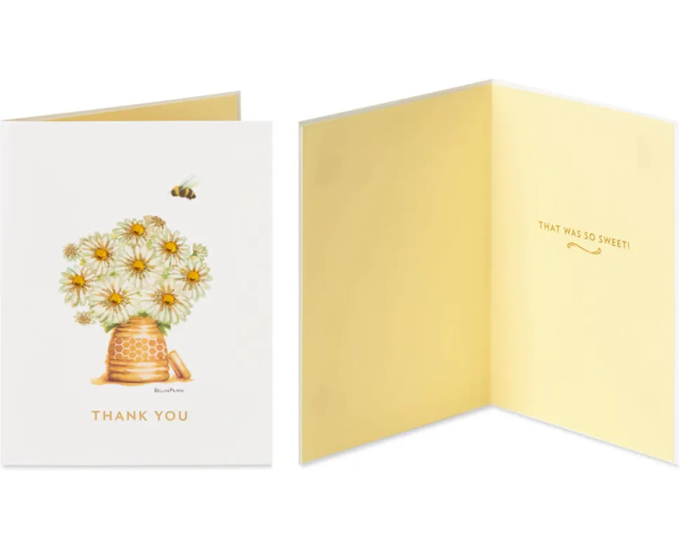 Daisies and Drinks Thank You Greeting Card Bundle, 2-Count- Designed by Bella Pilar
