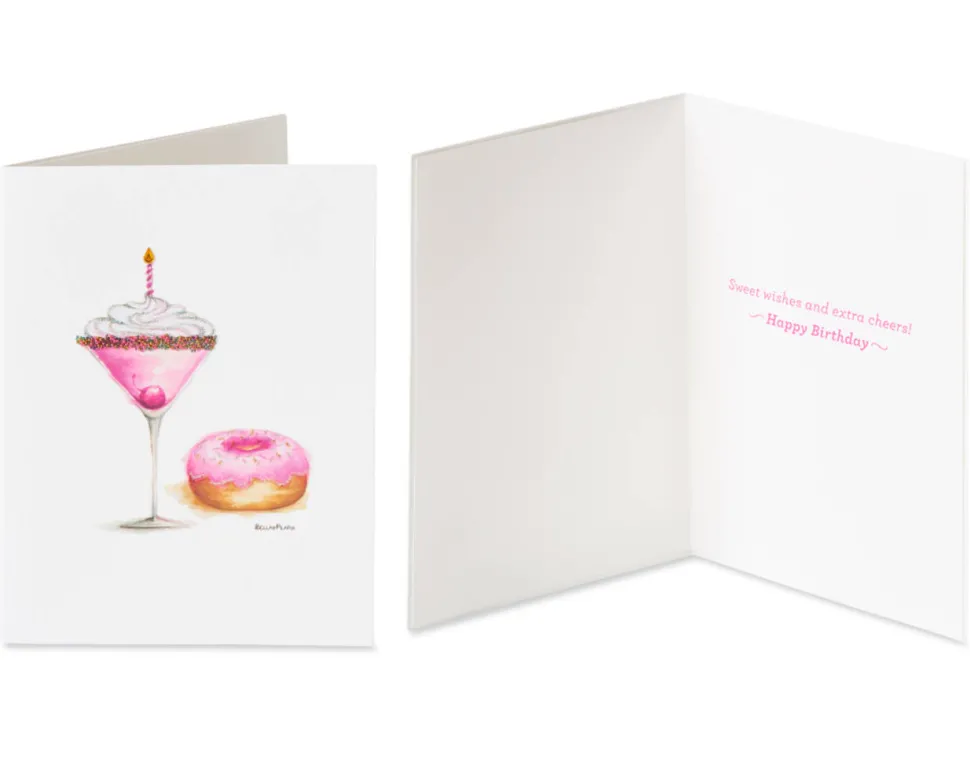 Daisies and Drinks Thank You Greeting Card Bundle, 2-Count- Designed by Bella Pilar