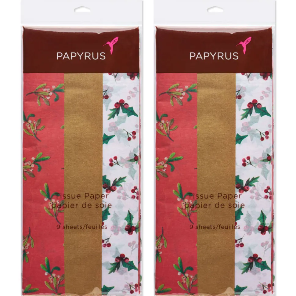 Deck the Halls Holiday Tissue Paper, 18 Sheets