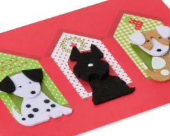 Dog Houses Christmas Greeting Card
