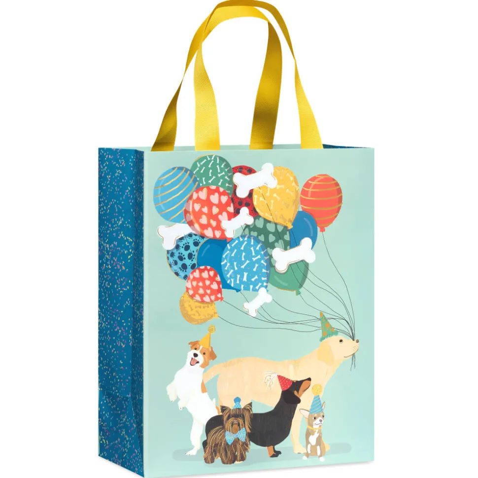 Dogs with Balloons 13″ Large Gift Bag, 1 Bag