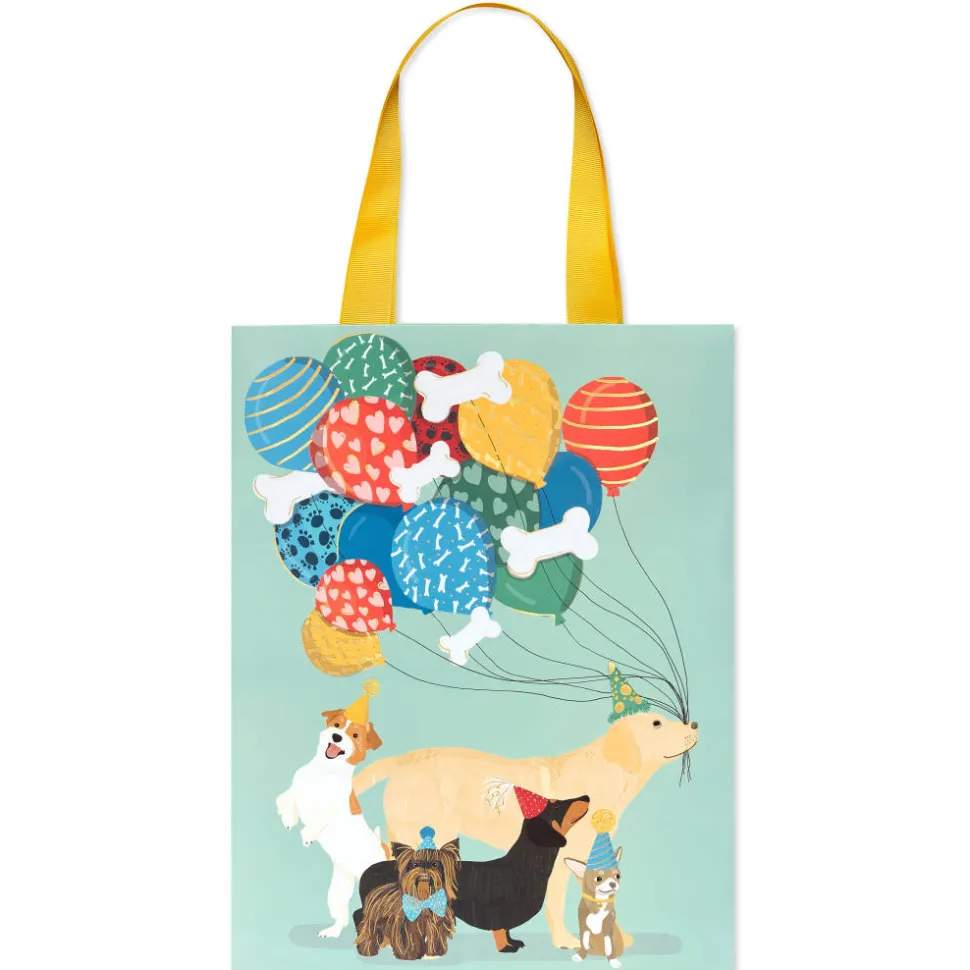 Dogs with Balloons 13″ Large Gift Bag, 1 Bag