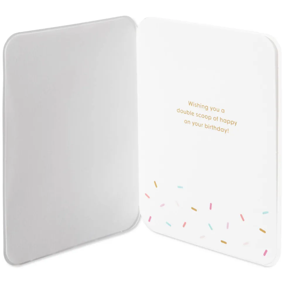 Double Scoop Birthday Greeting Card