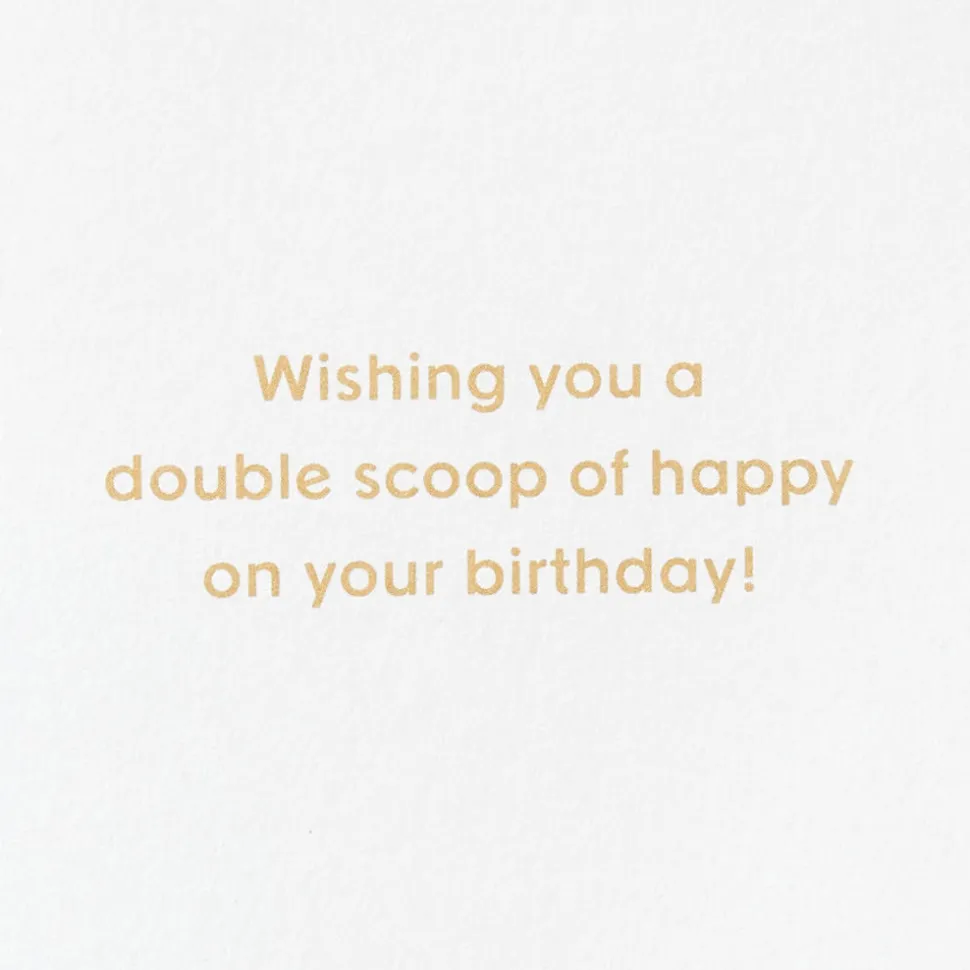 Double Scoop Birthday Greeting Card