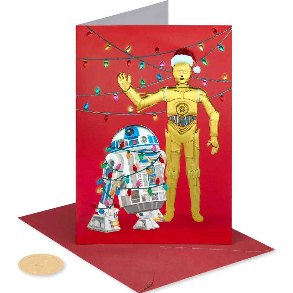 Droids to the World Star Wars Holiday Boxed Cards, 12-Count