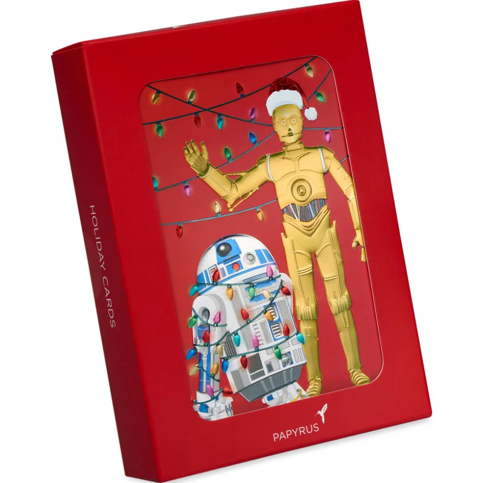 Droids to the World Star Wars Holiday Boxed Cards, 12-Count