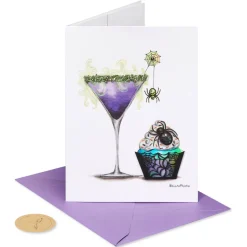 Eat, Drink & Be Scary Halloween Greeting Card – Designed by Bella Pillar