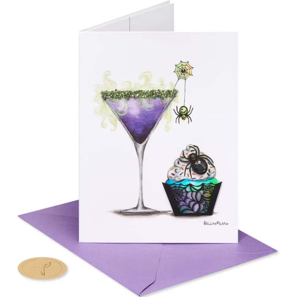 Eat, Drink & Be Scary Halloween Greeting Card – Designed by Bella Pillar