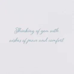 Elegant Greenery Sympathy Greeting Card
