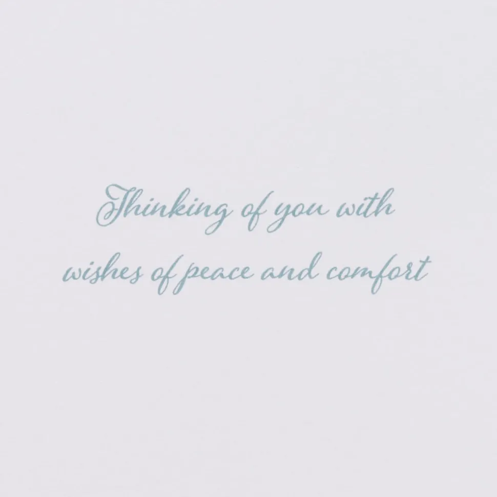 Elegant Greenery Sympathy Greeting Card