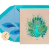 Elegant Peacock Blank Greeting Card