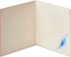 Elegant Peacock Blank Greeting Card