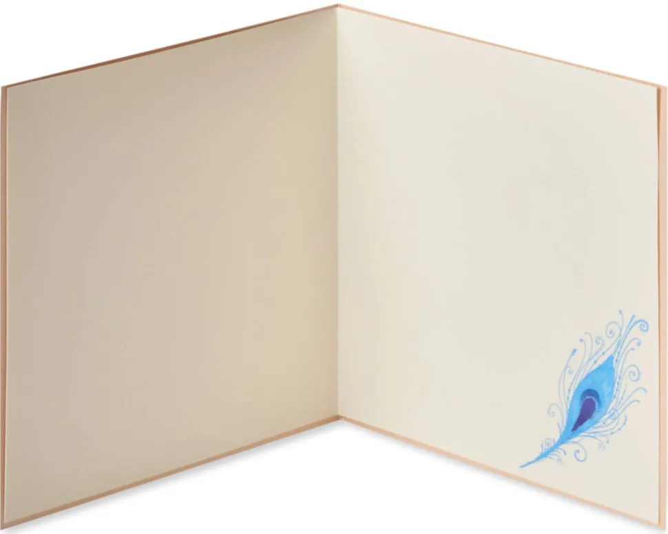 Elegant Peacock Blank Greeting Card