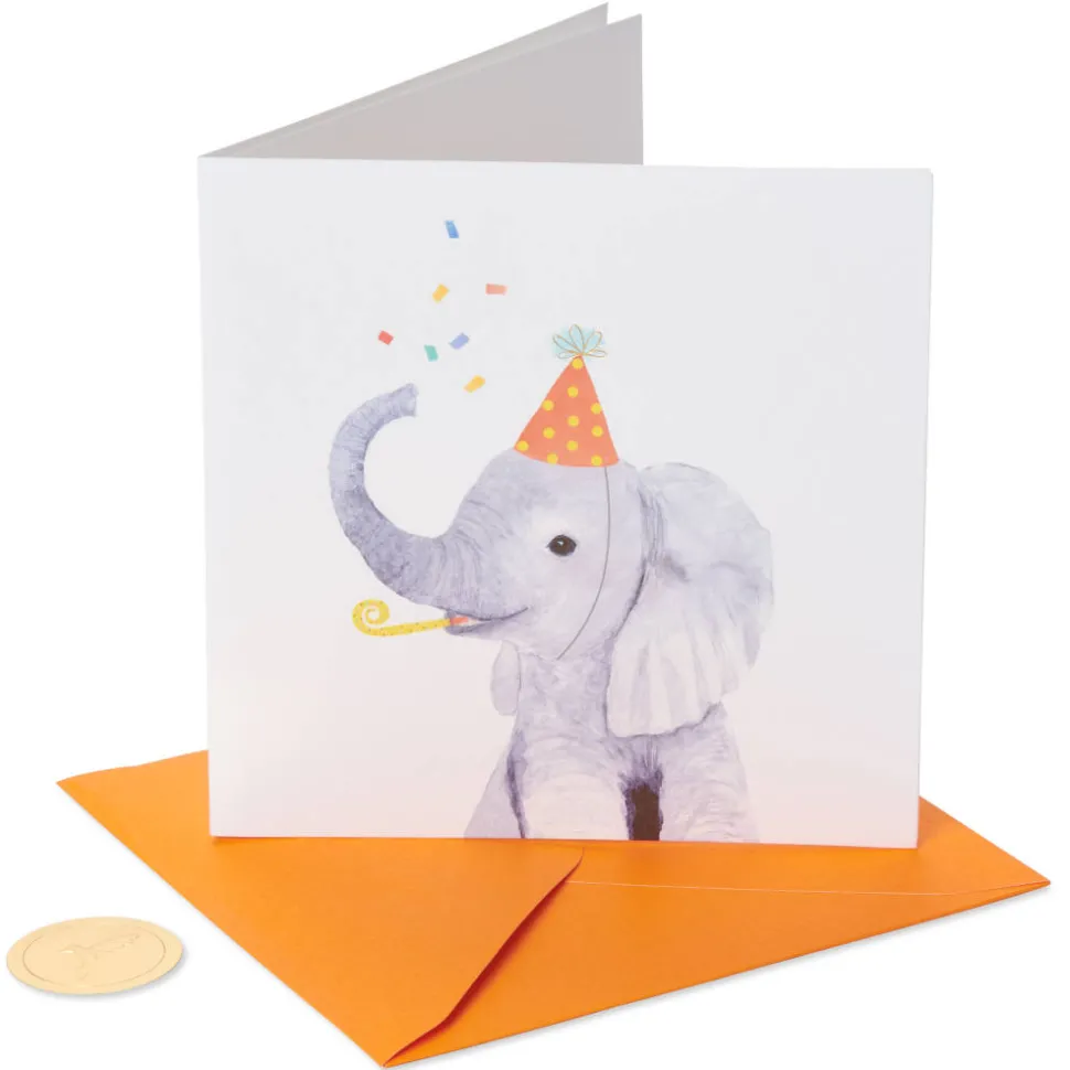 Elephant Birthday Greeting Card