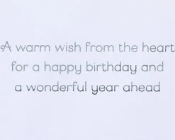 Embroidered Butterfly Birthday Greeting Card