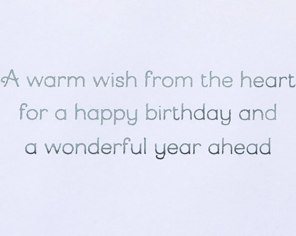Embroidered Butterfly Birthday Greeting Card