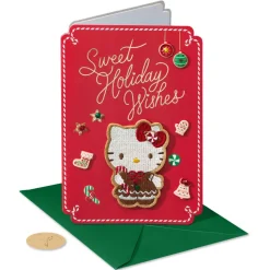 Enjoy Every Moment Hello Kitty Christmas Greeting Card