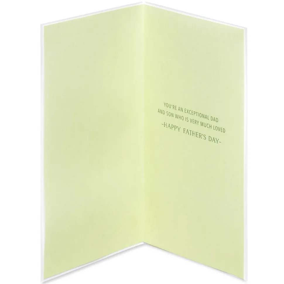 Exceptional Dad and Son Father’s Day Greeting Card for Son