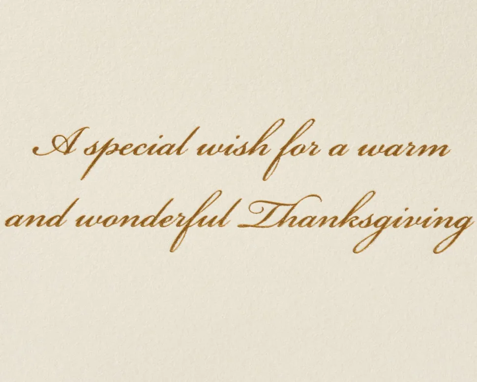 Fall Leaves Thanksgiving Greeting Card