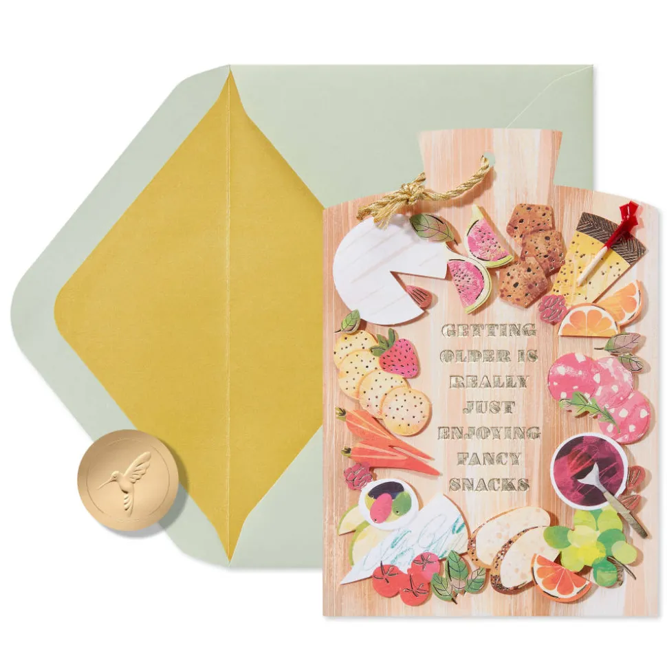 Fancy Snacks Birthday Greeting Card